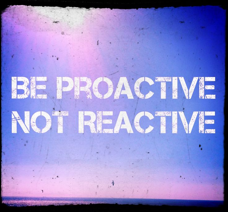 Be Proactive - Market